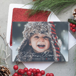 Weihnachts-Segnungen Religiöse Weihnachtsfotokarte
