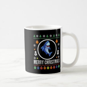 Weihnachts-Shark-Hässlicher-Schweter-für-Frauen-Xm Kaffeetasse