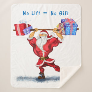 Weihnachts-Sherpa-Blanket-Geschenk Bodybuilder San Sherpadecke