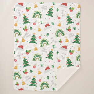 Weihnachts-Sherpa-Blanket Sherpadecke