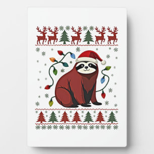 Weihnachts-Shirt für Faultier-Liebhaber Geschenk S Fotoplatte
