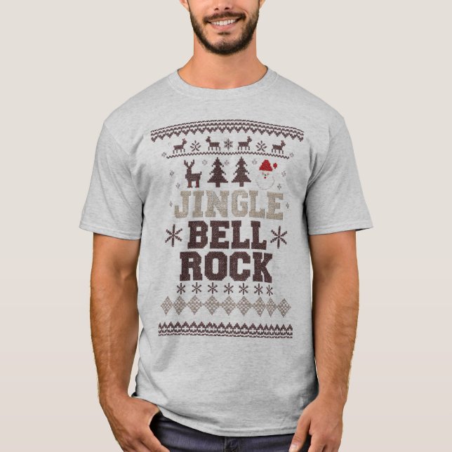 Weihnachts-Shirt - Hässliches Jingle-Design für di T-Shirt (Vorderseite)