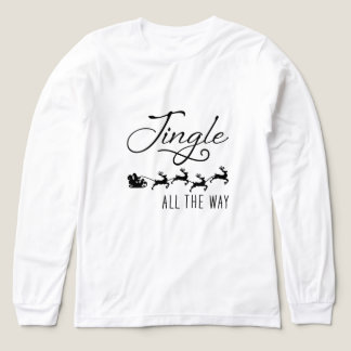 Weihnachts-Shirt "Jingle All The Way" Tri-Blend Shirt