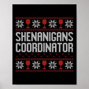 Weihnachts-Shirt-Koordinator Christmas Hässlicher Poster