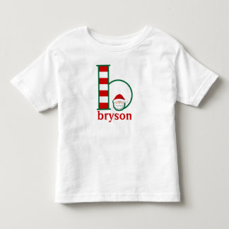 Weihnachts-Shirt-Monogramm für Kleinkinder Kleinkind T-shirt