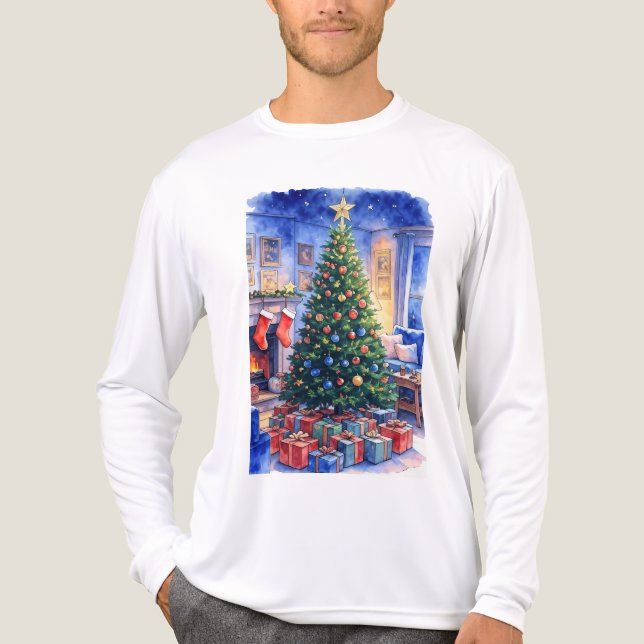 Weihnachts-Shirt Tri-Blend Shirt (Vorderseite)
