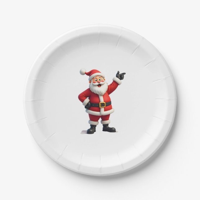 Weihnachts-Shirts für Jungs Kinder, die Weihnachte Pappteller (Vorderseite)