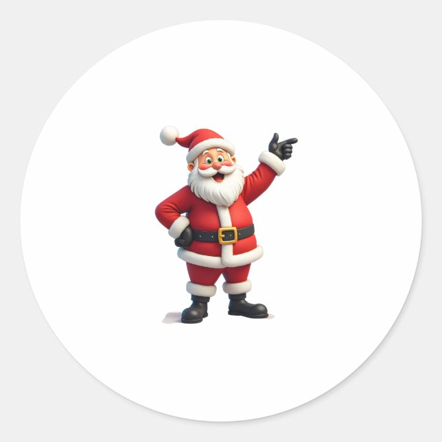 Weihnachts-Shirts für Jungs Kinder, die Weihnachte Runder Aufkleber (Vorderseite)