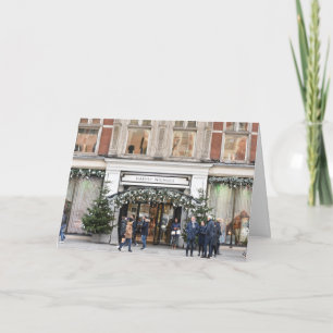 Weihnachts-Shopping Knightsbridge London UK Foto Karte