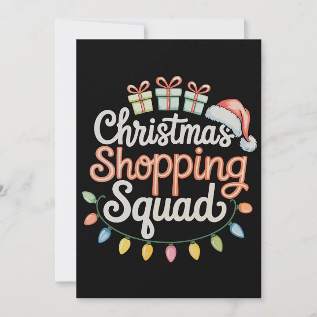 Weihnachts-Shopping-Squad Weihnachten passt Famili (Vorderseite)
