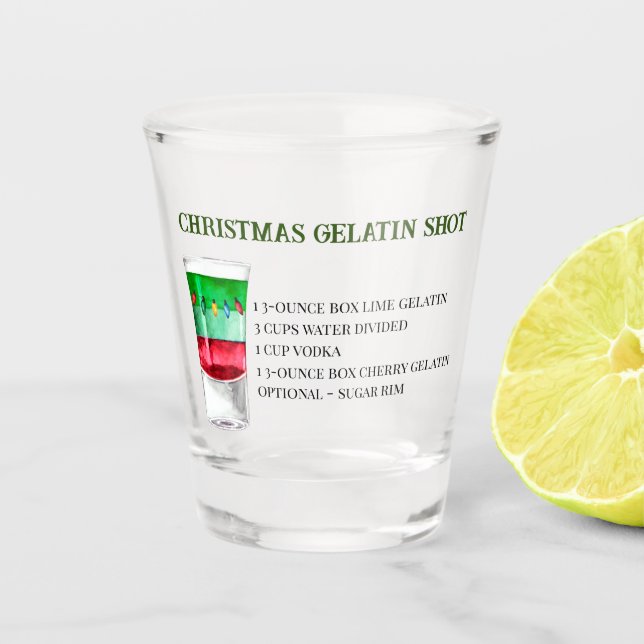 Weihnachts-Showdrink Rezept Feiertag Schnapsglas (Vorderseite)