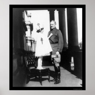 Weihnachts-Siegel für General Pershing 1921 Poster