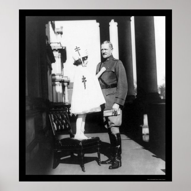 Weihnachts-Siegel für General Pershing 1921 Poster (Vorne)