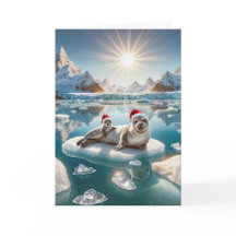 Weihnachts-Siegel und Nachwuchs