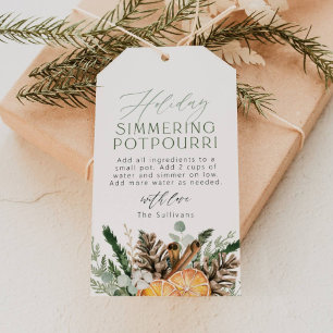 Weihnachts-Simmering-Potpourri-Geschenkanhänger Geschenkanhänger