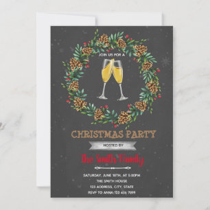 Weihnachts-Sip-See-Themenparty-Einladung Einladung