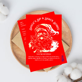 Weihnachts-Sip & Snack Soiree Weihnachts-Party Einladung