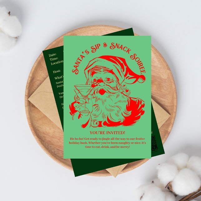 Weihnachts-Sip & Snack Soiree Weihnachts-Party Einladung (Von Creator hochgeladen)