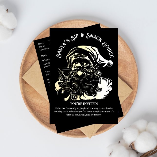 Weihnachts-Sip & Snack Soiree Weihnachts-Party Einladung (Von Creator hochgeladen)