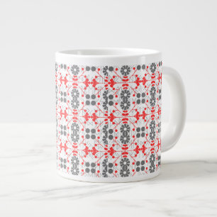 Weihnachts-Skandinavien Folklore-Muster Jumbo-Tasse