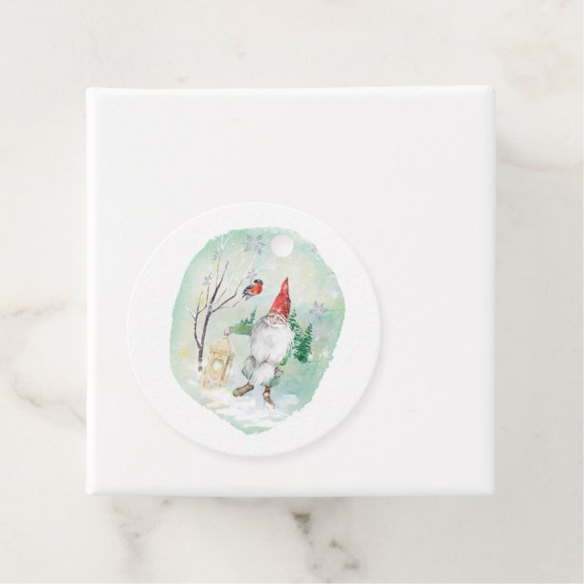 Weihnachts-Skandinavier Gnome Geschenkanhänger (Beispiel)