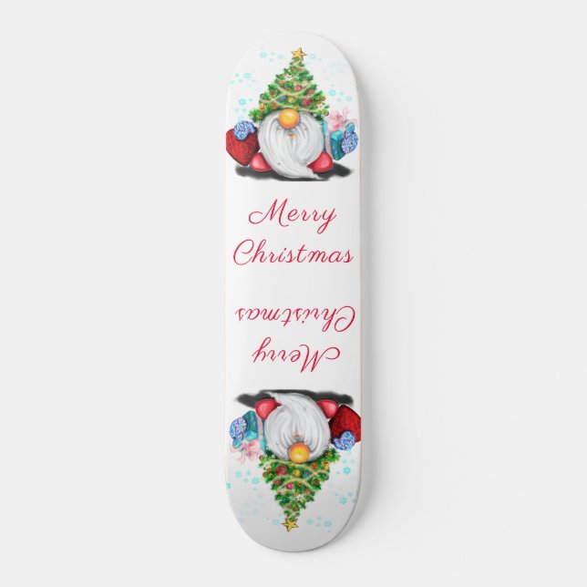 Weihnachts-Skateboard Geschenke mit Geschenken Skateboard (Vorderseite)