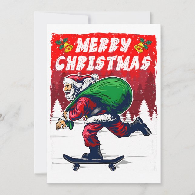 Weihnachts-Skateboard Weihnachten lustig (Vorderseite)