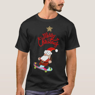 Weihnachts-Skateboarden Weihnachtslieder Weihnacht T-Shirt