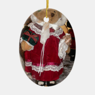Weihnachts Skater Teddy Bear Collection. Keramikornament