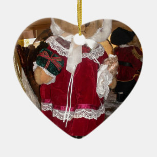 Weihnachts Skater Teddy Bear Collection. Keramikornament