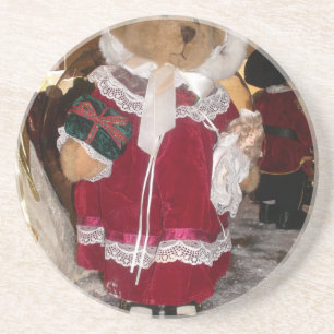 Weihnachts Skater Teddy Bear Collection. Untersetzer