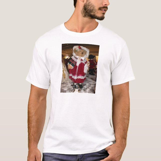 Weihnachts-Skater Teddy Bear T - Shirt (Vorderseite)
