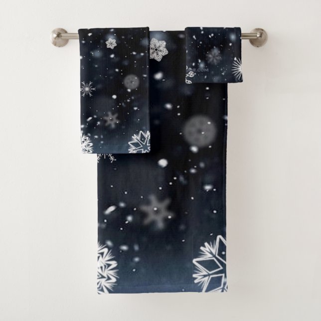 Weihnachts-SlipperyJoe fällt verschiedene Formen G Badhandtuch Set (Insitu)