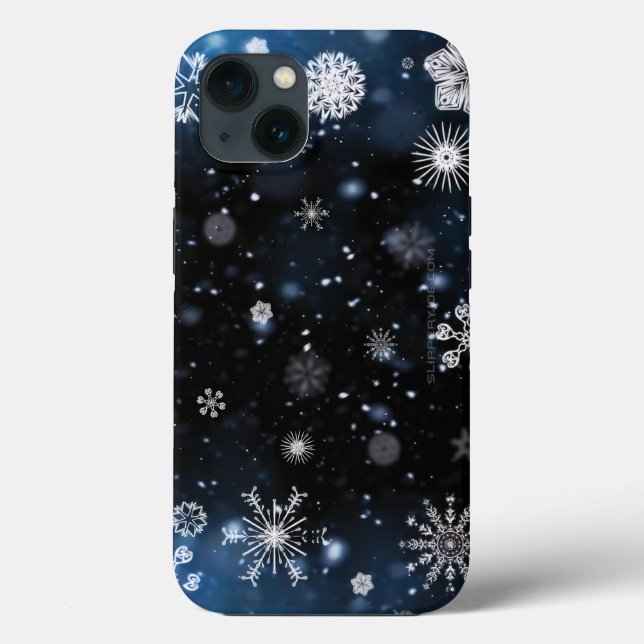 Weihnachts-SlipperyJoe fällt verschiedene Formen G Case-Mate iPhone Hülle (Rückseite)