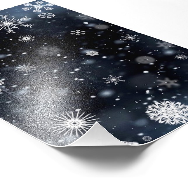 Weihnachts-SlipperyJoe fällt verschiedene Formen G Fotodruck (Ecke)