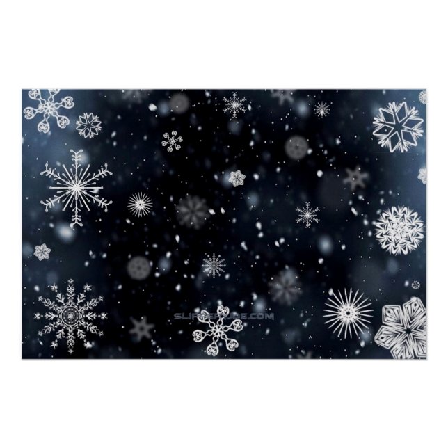 Weihnachts-SlipperyJoe fällt verschiedene Formen G Poster (Vorderseite)