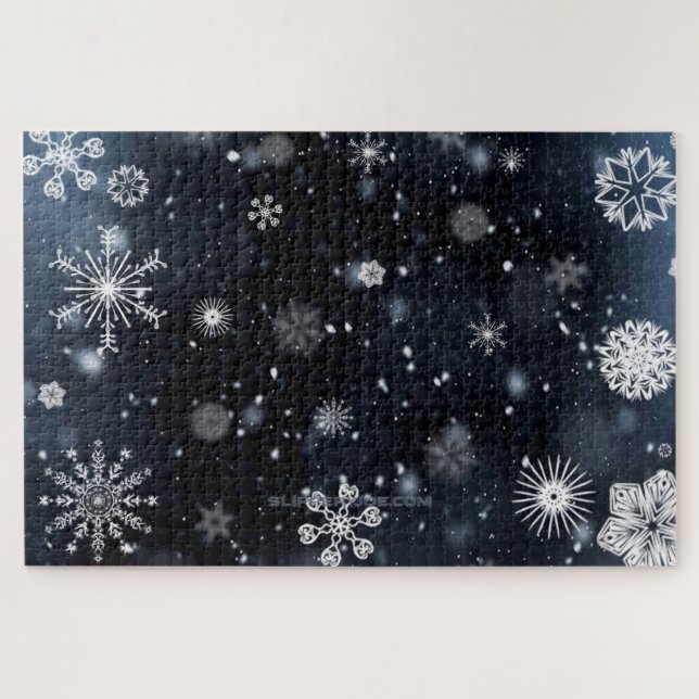 Weihnachts-SlipperyJoe fällt verschiedene Formen G Puzzle (Horizontal)