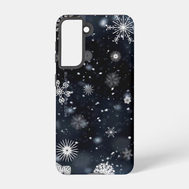 Weihnachts-SlipperyJoe fällt verschiedene Formen G Samsung Galaxy Hülle (Rückseite)