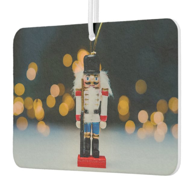 Weihnachts-SlipperyJoe Nutcracker figurine Ornamen Autolufterfrischer (Links)