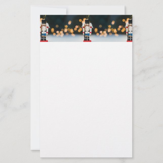 Weihnachts-SlipperyJoe Nutcracker figurine Ornamen Briefpapier (Vorderseite)