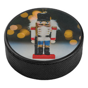 Weihnachts-SlipperyJoe Nutcracker figurine Ornamen Eishockey Puck