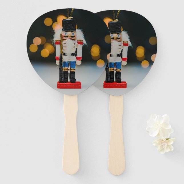 Weihnachts-SlipperyJoe Nutcracker figurine Ornamen Fächer (Vorne und Hinten)