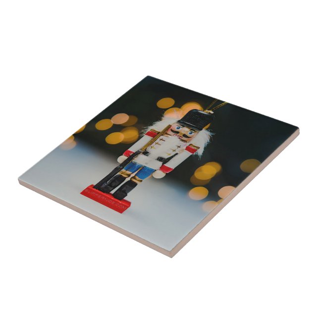 Weihnachts-SlipperyJoe Nutcracker figurine Ornamen Fliese (Seite)