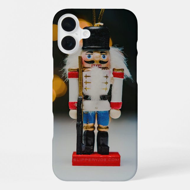 Weihnachts-SlipperyJoe Nutcracker figurine Ornamen iPhone Hülle (Rückseite)