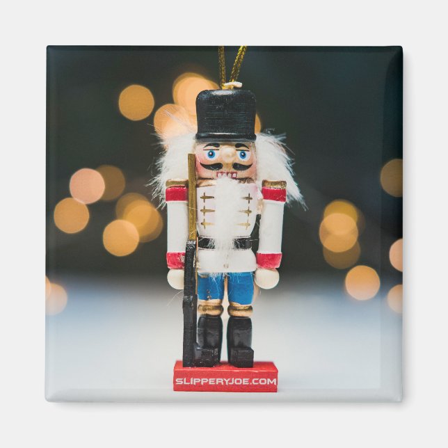 Weihnachts-SlipperyJoe Nutcracker figurine Ornamen Magnet (Vorne)