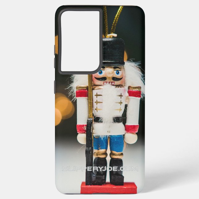 Weihnachts-SlipperyJoe Nutcracker figurine Ornamen Samsung Galaxy Hülle (Rückseite)