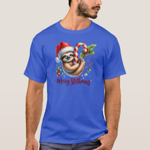 Weihnachts-Sloth-Sweatshirt, Holiday Slothmas T-Shirt