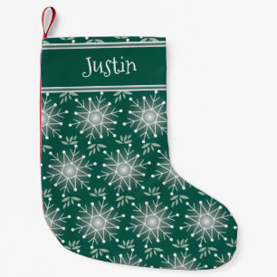 Weihnachts-Smaragdgrün-Strumpf personalisieren Na Kleiner Weihnachtsstrumpf