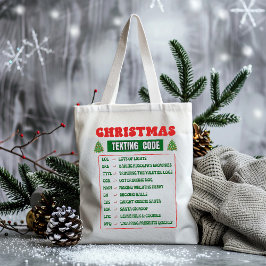 Weihnachts-SMS-Code Tragetasche