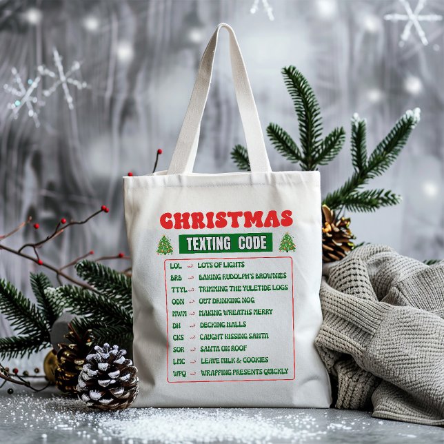 Weihnachts-SMS-Code  Tragetasche (Von Creator hochgeladen)